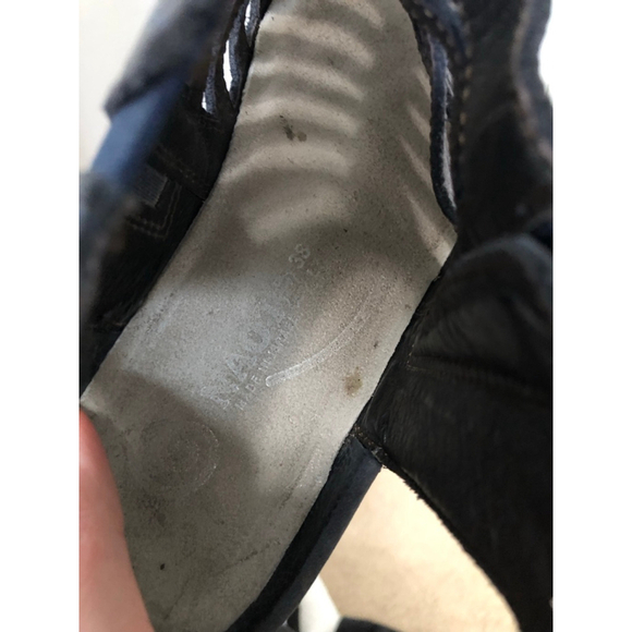 NAOT Pitau Navy Blue Leather Gladiator Sandals Size 7.5 - Picture 2 of 11